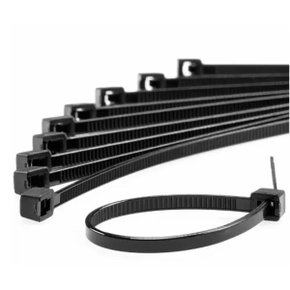 Abraçadeira Frontec Nylon Preta 28cm com 100 unidades