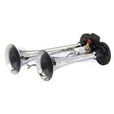 Buzina Com Valvula 2 Corneta Cromada 12v