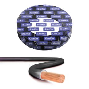 Cabo Flexível Corfio 450/750V 1x16,0mm² Preto 10 Metros