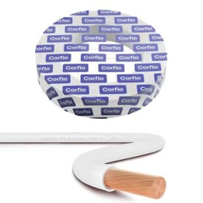 Cabo Flexível Corfio 450/750V 1x2,5mm² Branco 100 Metros
