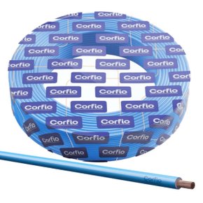 Cabo Flexível Corfio 750V 6,0mm² Azul 100 Metros