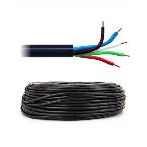 Cabo Tipo PP DNI Instalação Automotiva 5x1,0mm² Preto 25 Metros