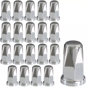 Capas de Porca Belga 32/33mm Venka Cromadas 20 Unidades