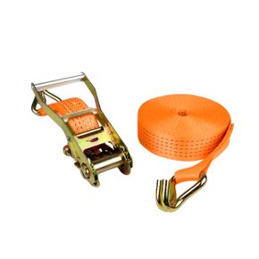 Cinta de Amarração Laranja com Catraca Gancho J 5T 9m