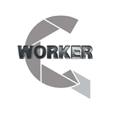 Emblema adesivo Resinado Frontal Worker cromado Volkswagen