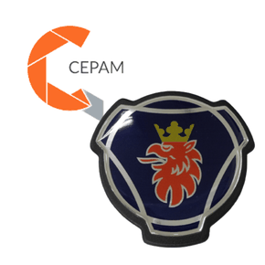 Emblema Resinado Galo / Dragão Para Scania S5 Sem Suporte