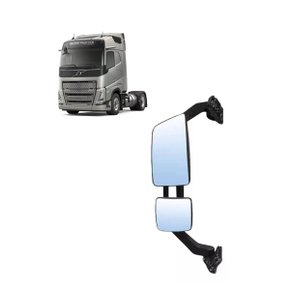 Espelho Retrovisor Globo Esquerdo C/Desembaçador Volvo FH