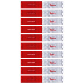 Faixa Refletiva Avery Dennison Lateral Lado Esquerdo 50x305mm 10 Unidades