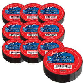 Fita Isolante Anti-chama Isoflex Preta 0,13X19mm 5M 10 Unid