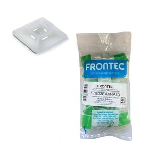 Fixador Auto Adesivo Frontec Natural 28x28mm 50 Uni