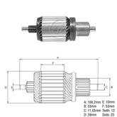 Induzido Ford Volvo Volkswagen Iveco Agrale 5,0kW M100 24v
