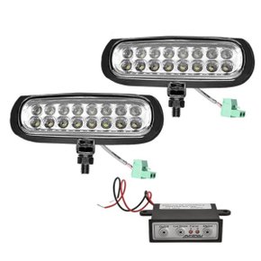 Kit Farol LED Slim Autopoli Bivolt 3,2W Universal Preto