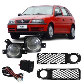 Kit Farol de Milha Suns Com Moldura para Gol G3
