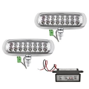 Kit Farol LED Slim Autopoli Bivolt 3,2W Universal Cromado