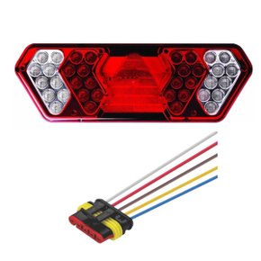 Kit Lanterna Traseira IVA Lado Esquerdo 24V com Chicote