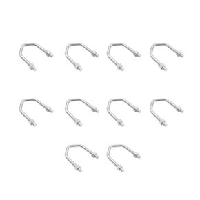 Kit Presilha/Grampo V Pequena 85mm para Graneleira 10 Unid