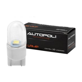 Lâmpada LED Autopoli 24V 0,9W Esmagada Branca 10 Unidades