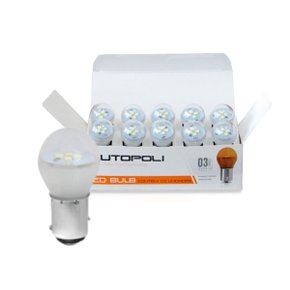 Lâmpada LED Autopoli Branco 24V 3W BA15S-21 (1141) 10 Unid