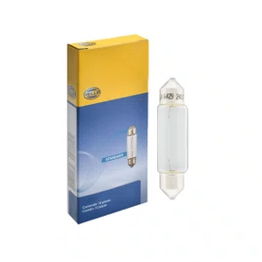 Lâmpada Torpedo Hella C10W 24V 10W SV8,5-8 42mm 10 Unidades