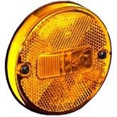 Lanterna Lateral Fios LED  24V  Guerra 88mm -  Amarela