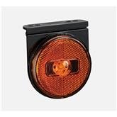 Lanterna Lateral Guerra Posição Led Amarelo12/24v 88mm