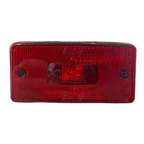 Lanterna Lateral LED Baú GF Bivolt Vermelha Com Fios