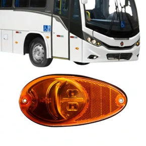 Lanterna Lateral LED Braslux Amarela Ônibus Marcopolo Comil