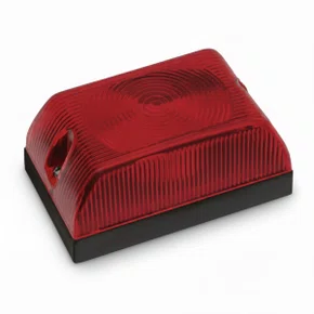 Lanterna Lateral Sinalsul Vermelha Baú Tijolão Arredondada