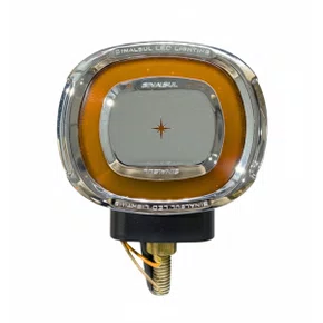 Lanterna Maria Bojuda LED Sinalsul Amarela Anel de Luz