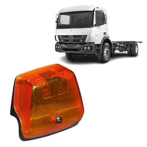 Lanterna Pisca Sinalsul Direito Amarela MB Atego Estribo