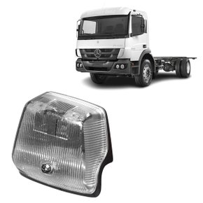 Lanterna Pisca Sinalsul Esquerdo Cristal MB Atego Estribo