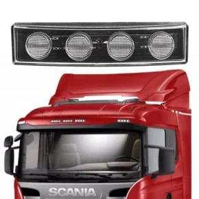 Lanterna Tapa Sol Sinalsul LED 24V Cristal Scania Série 5