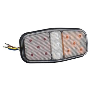 Lanterna Traseira LED Sinalsul Canoinha Reboque 12V Com Ré