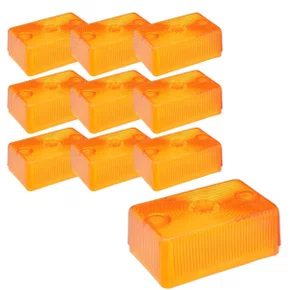 Lente Lanterna Sinalsul Amarela Tijolinho Baú 10 Unidades