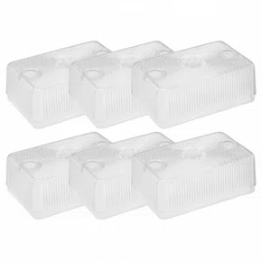 Lente Lanterna Sinalsul Cristal Tijolinho Baú 6 Unidades