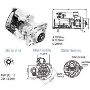 Motor de partida ZM 24V VW CONSTELLATION - 8089502