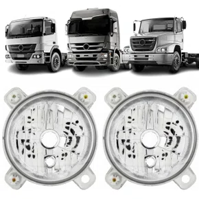 Par Bloco Farol Baixo Nino H7 para Atego Atron Actros