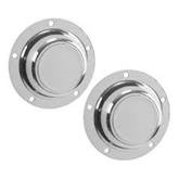 Par de Tampa Cubo Cromada com 5 Furos Grande - IMPORTADA