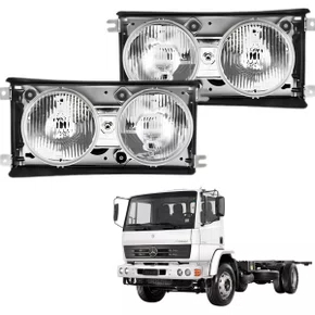 Par Farol Principal Duplo Nino H1 Mercedes-Benz Cara Chata
