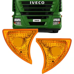 Par Lanterna Dianteira Pisca Gauer Amarela Iveco Stralis