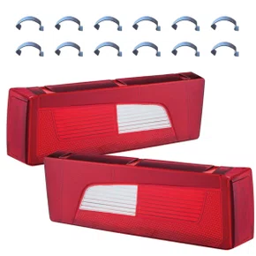 Par Lente Lanterna Traseira Iva Scania Série 5 + Grampos