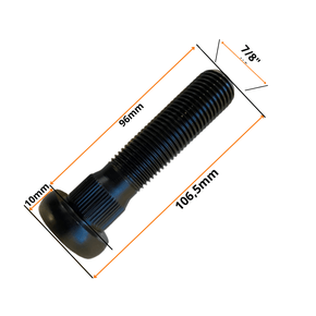 Parafuso para roda carreta Randon M22-1.5 x 82 / 92,5 - BZ