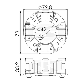 Porta Escova M100r 24v Vw26-250 - Via Peças