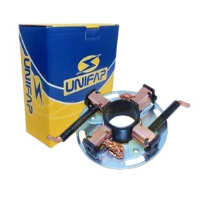 Porta Escova para Motor de Partida Unifap 1.186/4 S10 Amarok Sprinter