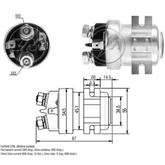 Relé auxiliar de partida Universal até 200A Macho ZM M8 12v