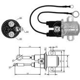 Relé auxiliar de partida Volkswagen Volvo Ford ZM M6 24v