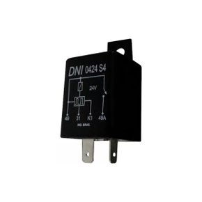 Relé de Comando de Pisca Alerta DNI0424S4 24V 4 Terminais Com Suporte