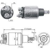 Relé de Partida Ford F250 F350 F4000 Bosch ZM M10 M5 CAP 12v