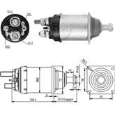 Relé de Partida Mercedes Benz Actros 96 / 97 ZM M12 M6 24v