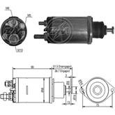 Relé de Partida tipo Delco Remy ZM Motor 28MT M10 M8 M5 12v